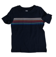 Playera Old Navy Azul Con Rayas Talla 4 Años