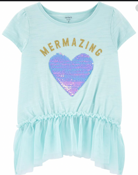 Playera Mermazing Carters Talla 6 años