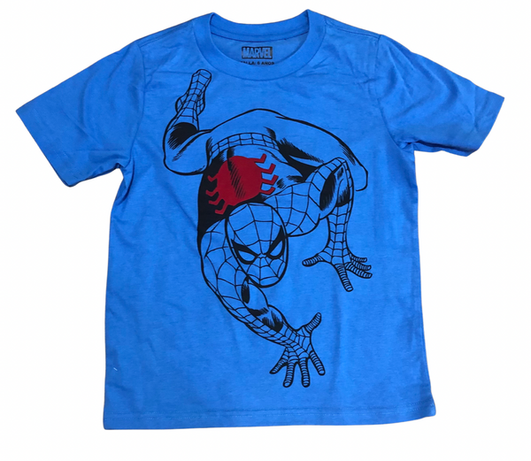 Playera Azul Spiderman Talla 6 años