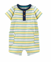 Romper Amarillo Rayas Carters Talla 3 meses