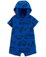 Romper azul Transportes Carters Talla 3 meses