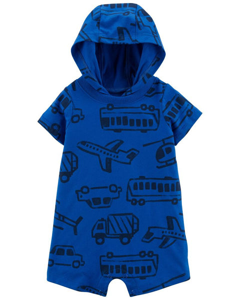 Romper azul Transportes Carters Talla 3 meses