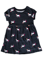 Vestido Gris Unicornios Old Navy Talla 2 Años