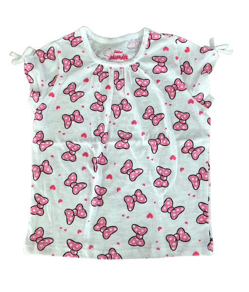 Playera Moños Minnie Mouse Talla 5 Años