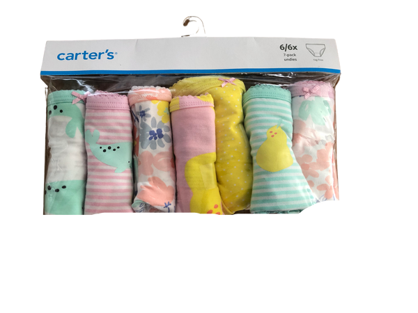 Set Ropa interior Carters  7 piezas Talla 6 años