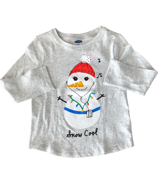 Playera Muñeco De Nieve Old Navy  Talla 3 Años