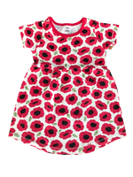 Vestido Rojo flores Touched by Nature talla 5 años