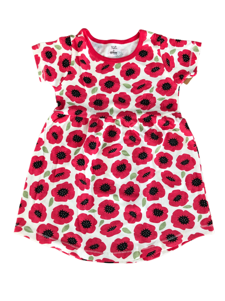 Vestido Rojo flores Touched by Nature talla 5 años