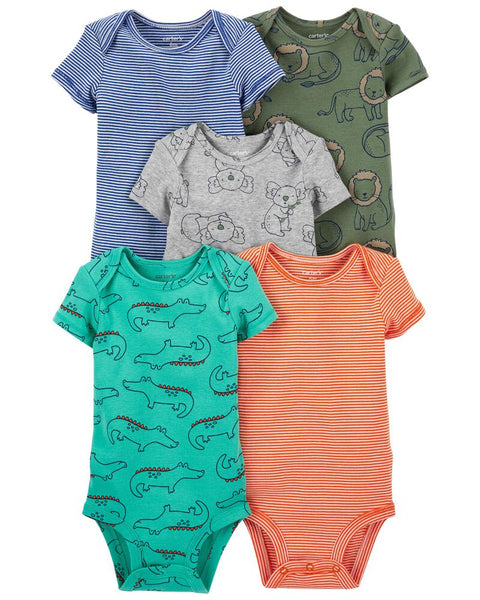 Set pañaleros animalitos Carters Talla 0 a 1 mes