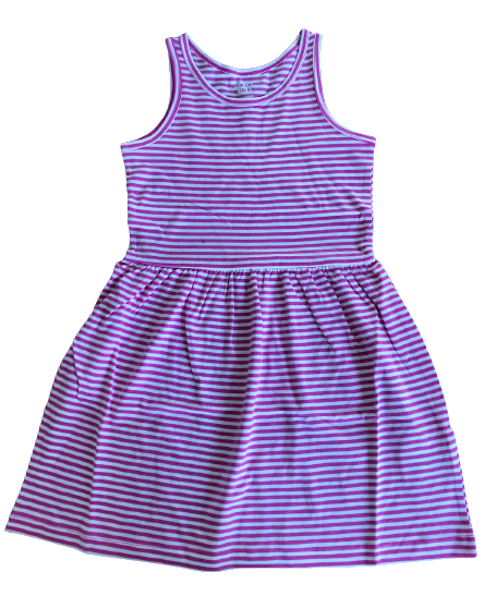 Vestido rosa rayas Carters Talla 4 años