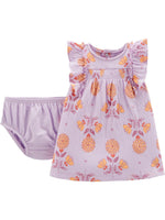 Vestido  Lila Flores Carters Talla 24 meses